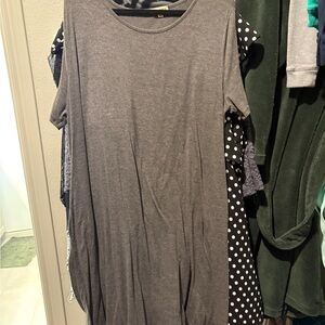 Zenana Outfitters Charcoal Knit dress